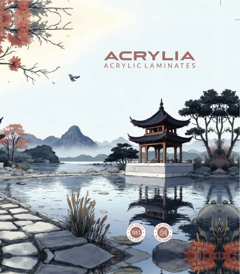 Kairos Decor — Acrylia — Acrylic Laminates catalogue cover